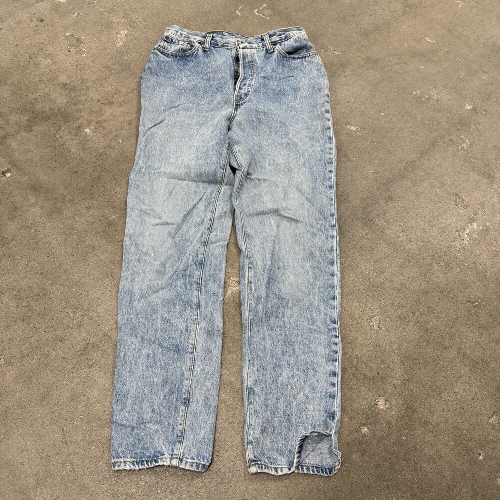 VINTAGE 90s LEVIS 501 BUTTON FLY USA STRAIGHT LEG JEANS SIZE 13(ACTUAL WAIST 28)